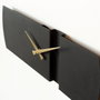 Wallity Origami Metal Wall Clock - APS097 Negro y Dorado
